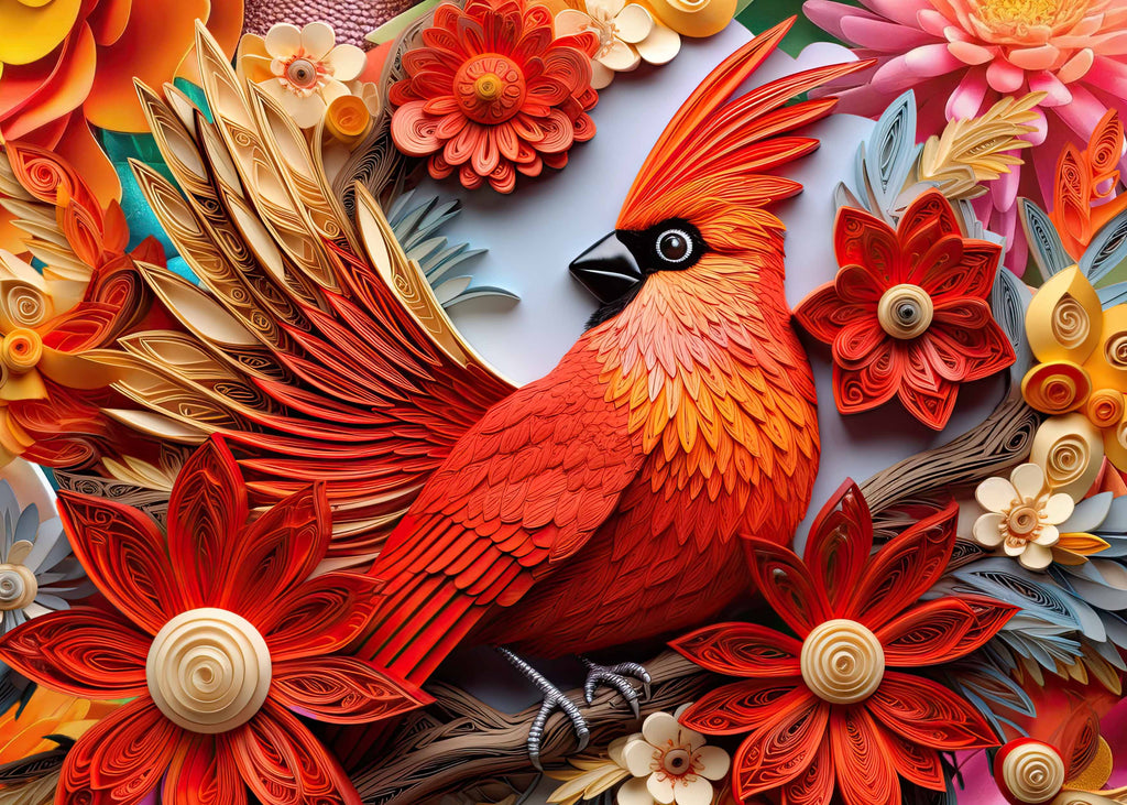 Sunface Puzzles: Red Bird: Jigsaw Puzzle (255 Pieces)