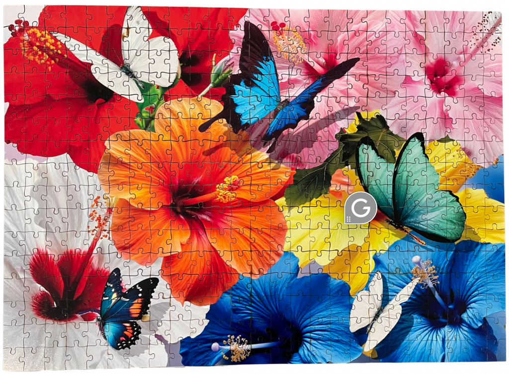 Hibiscus: Wood Jigsaw Puzzle (400 Pieces)