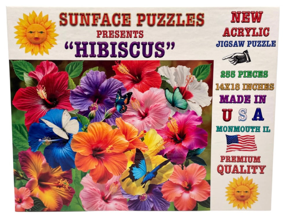 Hibiscus: Acrylic Jigsaw Puzzle (255 Pieces)