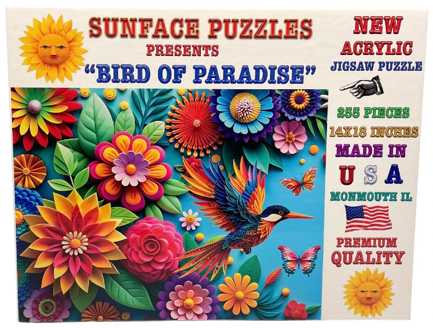 Bird Of Paradise: Acrylic Jigsaw Puzzle (255 Pieces)