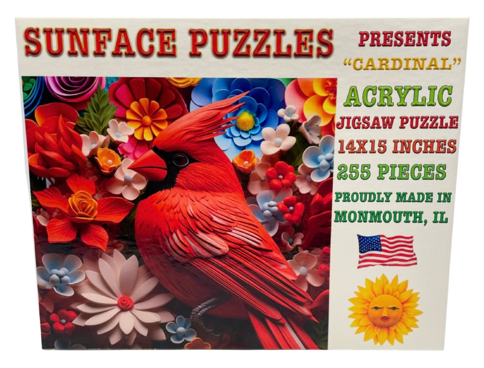 Cardinal: Acrylic Jigsaw Puzzle (255 Pieces)