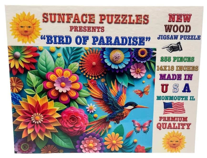 Bird Of Paradise: Wood Jigsaw Puzzle (255 Pieces)