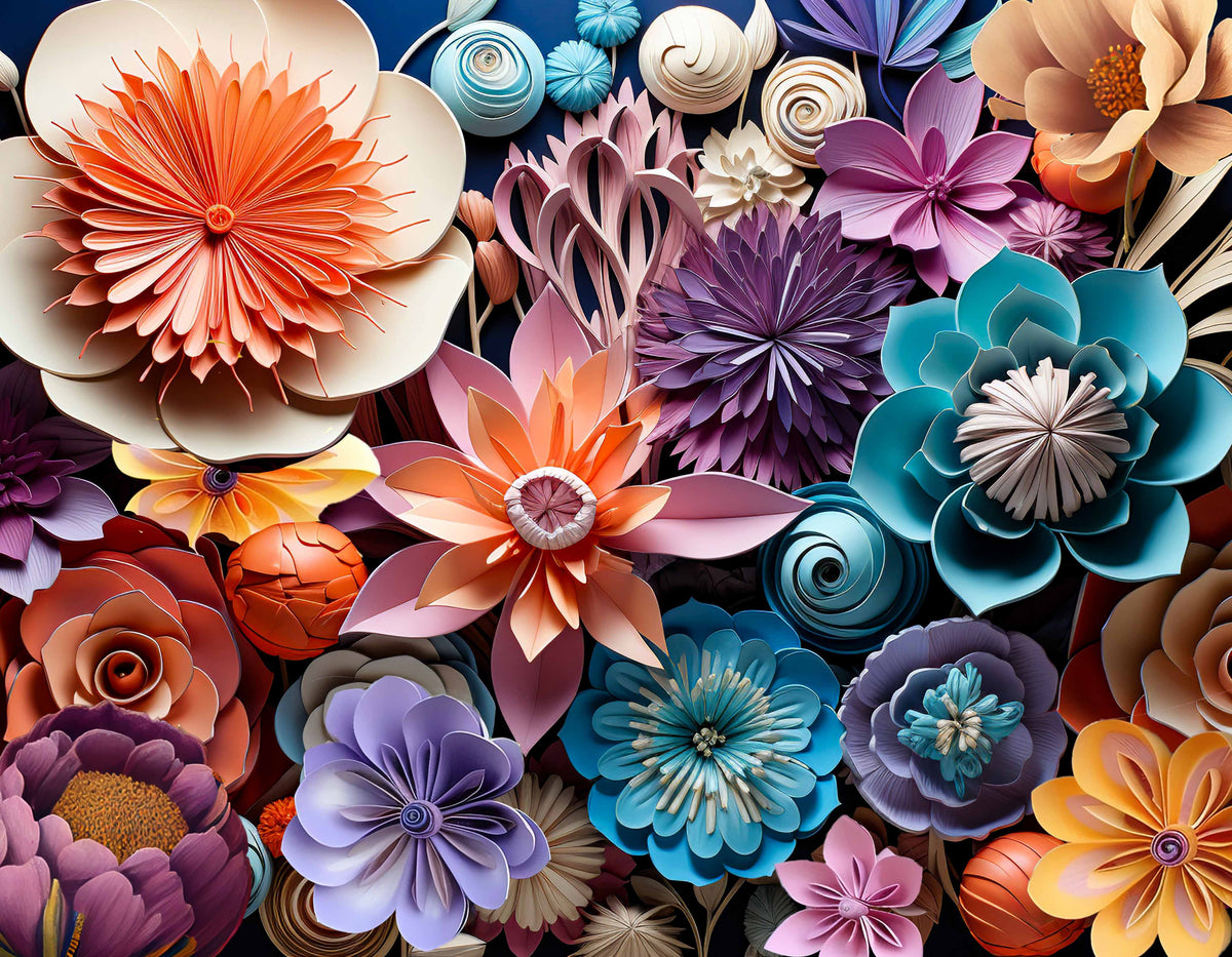 Sunface Puzzles: Fractal Flowers: Acrylic Jigsaw Puzzle (255 Pieces)