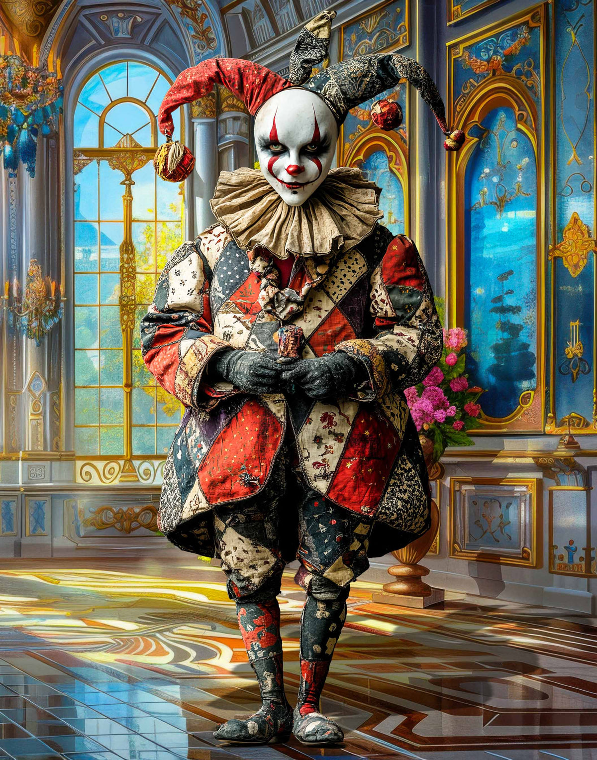 Sunface Puzzles: Court Jester: Acrylic Jigsaw Puzzle (255 Pieces)