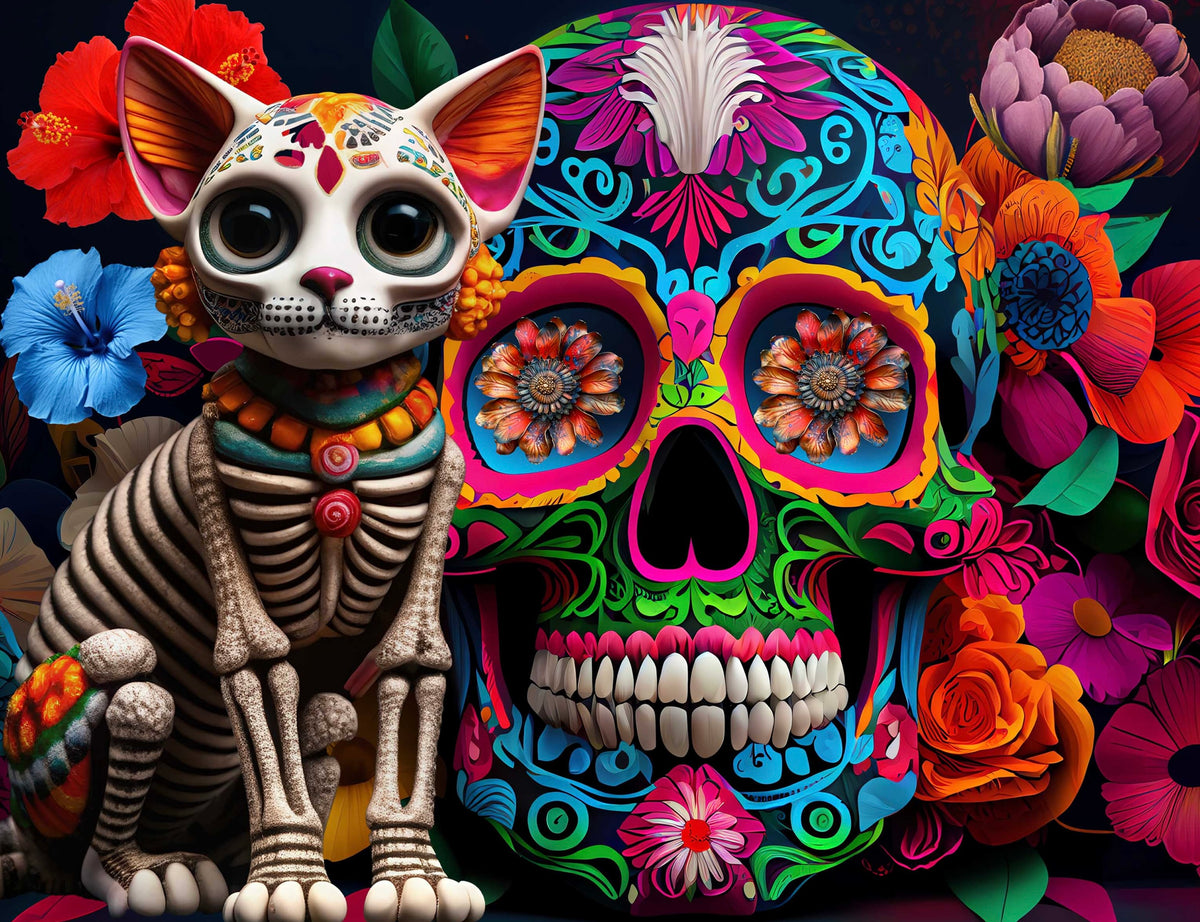 Sunface Puzzles: Day of the Dead: Acrylic Jigsaw Puzzles (255 Pieces)