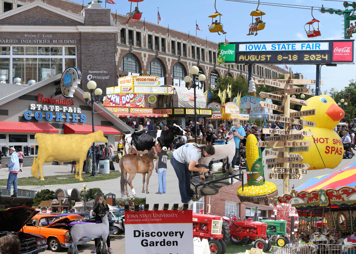 Sunface Puzzles: Iowa State Fair: Wood Jigsaw Puzzle (400 Pieces)