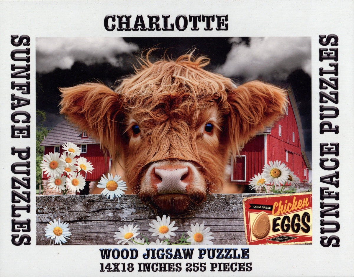 Sunface Puzzles: Charlotte: Wood Jigsaw Puzzle (255 Pieces)