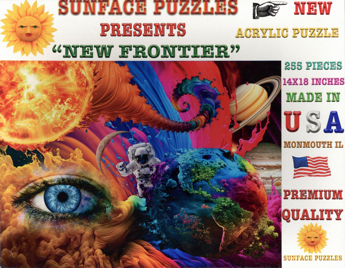 Sunface Puzzles: New Frontier: Acrylic Jigsaw Puzzle (255 Pieces)