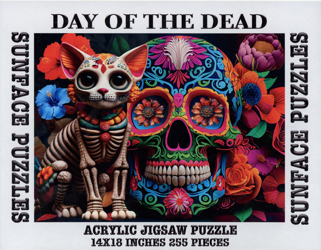 Sunface Puzzles: Day of the Dead: Acrylic Jigsaw Puzzles (255 Pieces)