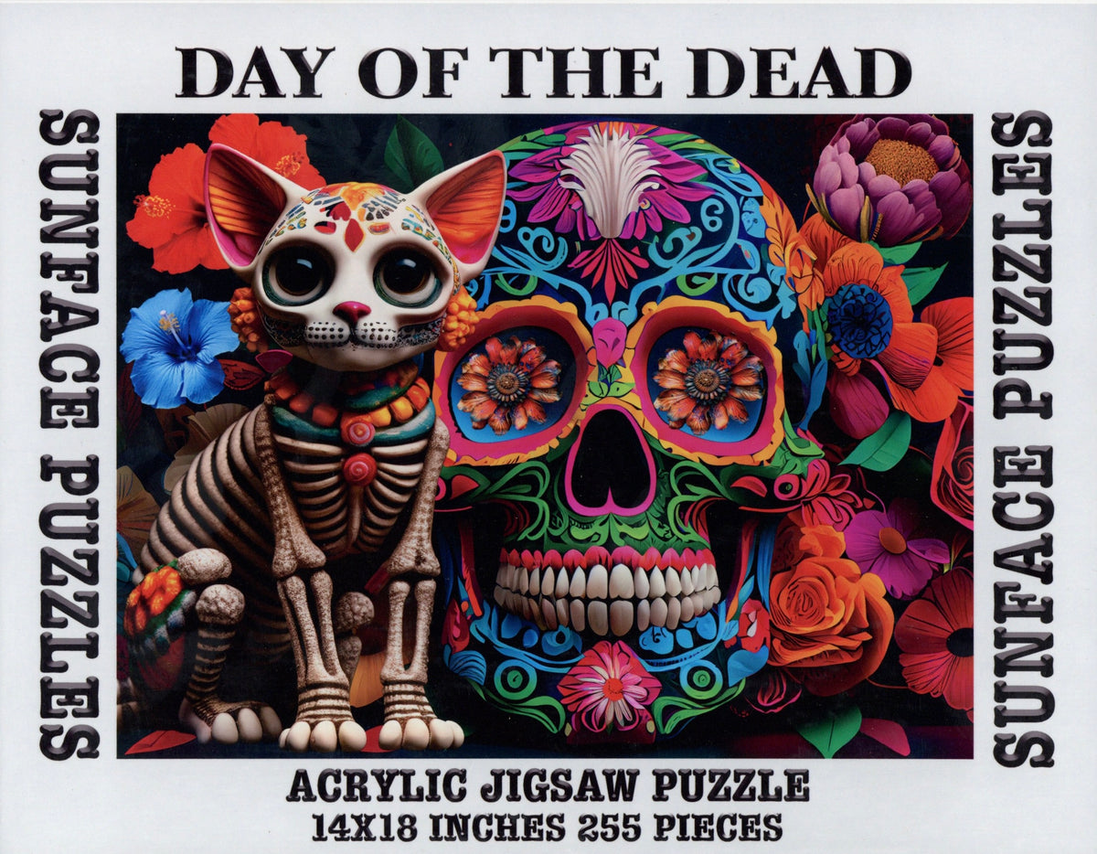 Sunface Puzzles: Day of the Dead: Acrylic Jigsaw Puzzles (255 Pieces)