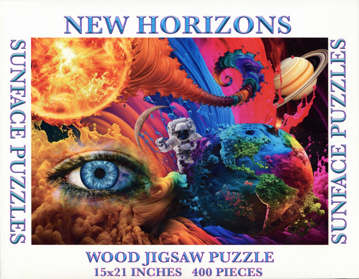 Sunface Puzzles: New Horizons: Wood Jigsaw Puzzle (400 Pieces)