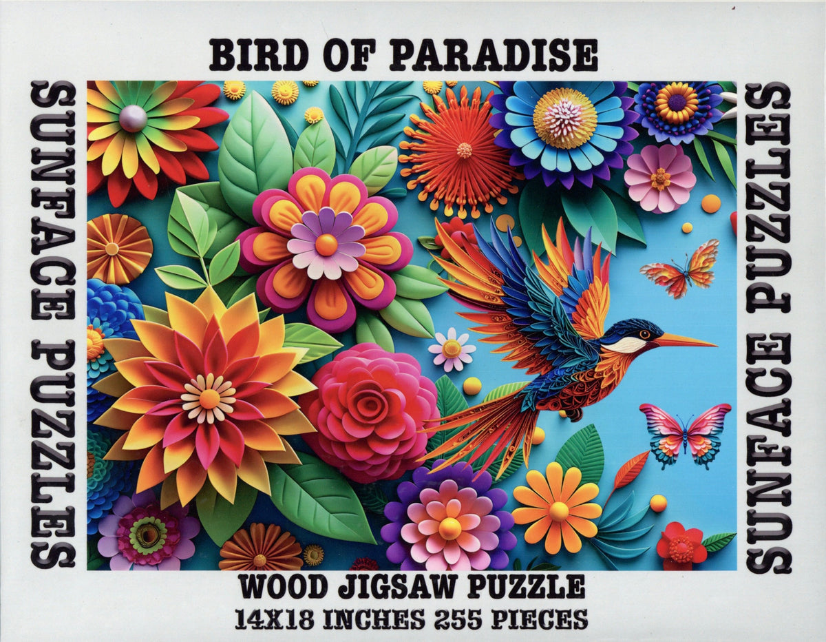 Sunface Puzzles: Bird Of Paradise: Jigsaw Puzzle (255 Pieces)
