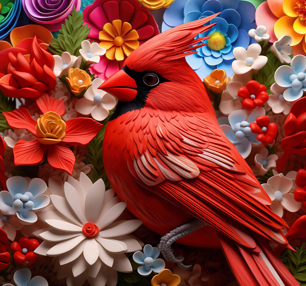 Sunface Puzzles: Cardinal: Acrylic Jigsaw Puzzle (255 Pieces)