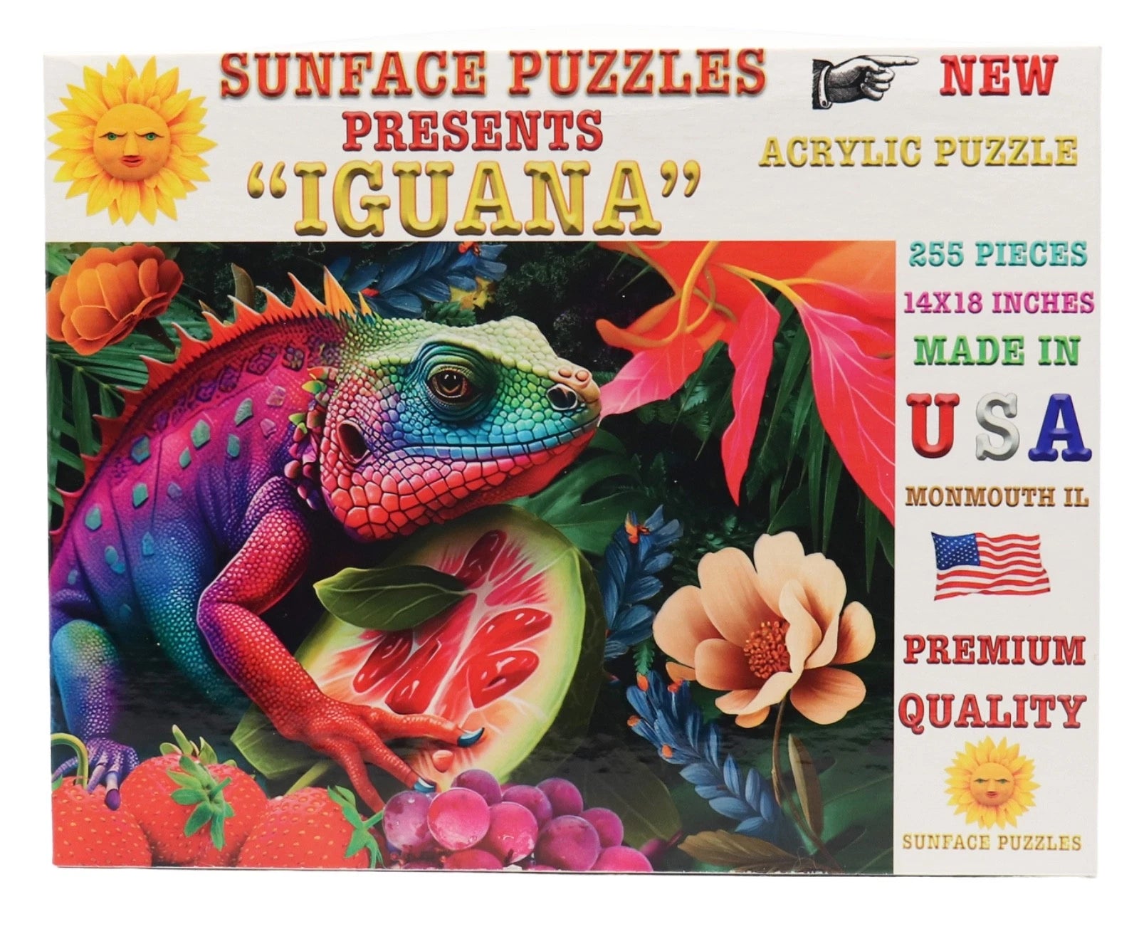 Iguana: Acrylic Jigsaw Puzzle (255 Pieces)